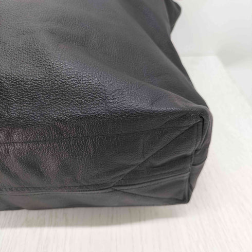 ヨウジヤマモト Yohji Yamamoto シグネチャーロゴカウレザートートバッグ M メンズ ONE SIZE